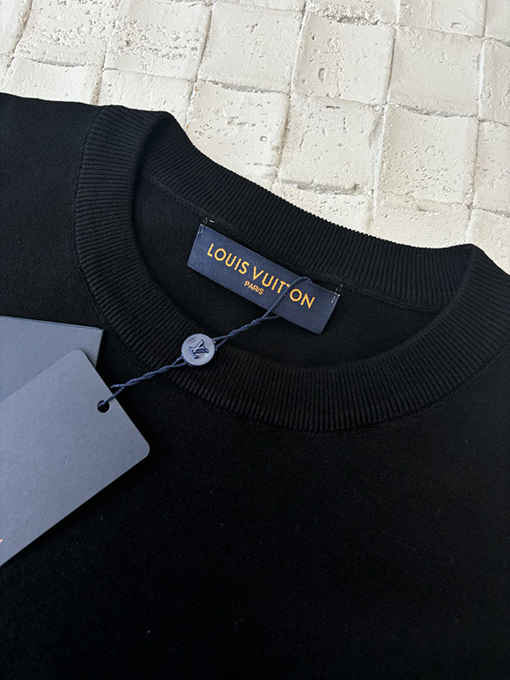ルイヴィトン新しいポケットビーズニット半袖Tシャツ
