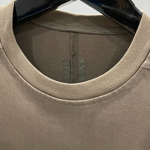 リックオウエンスフリル無地ルーズ半袖Tシャツ