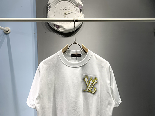 ルイヴィトン新しいインクジェット刺繍Tシャツ