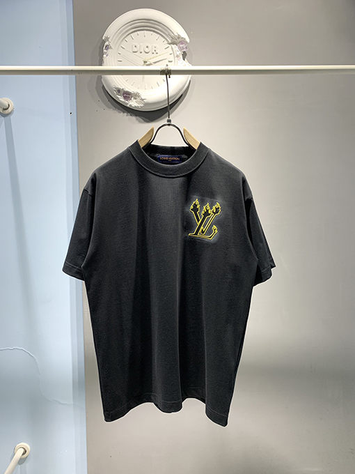ルイヴィトン新しいインクジェット刺繍Tシャツ