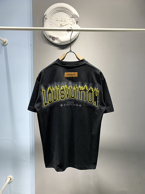 ルイヴィトン新しいインクジェット刺繍Tシャツ