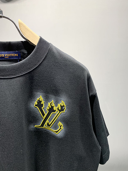 ルイヴィトン新しいインクジェット刺繍Tシャツ