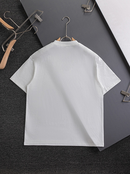 プラダ胸に空いた文字トーテム刺繍半袖Tシャツ
