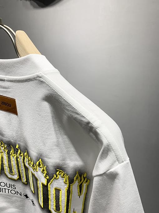 ルイヴィトンスーパーコピー新しいインクジェット刺繍Tシャツ