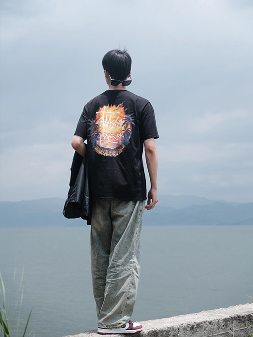 ステューシー サンセットココナッツビーチビューTシャツ