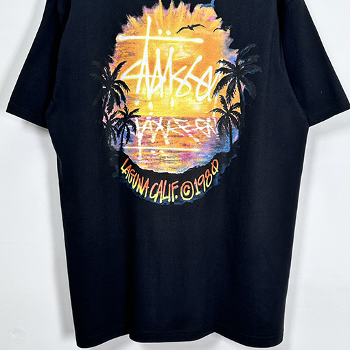 ステューシー サンセットココナッツビーチビューTシャツ