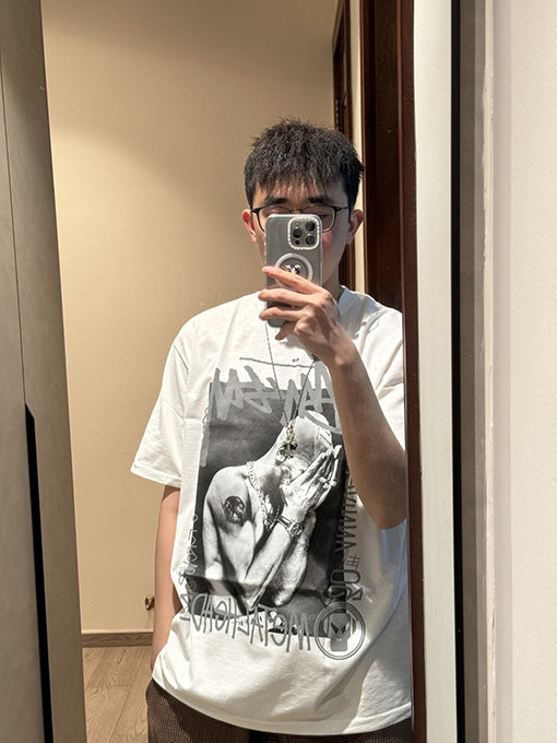 ステューシー3M反射ブラックバンドキャラクターTシャツ