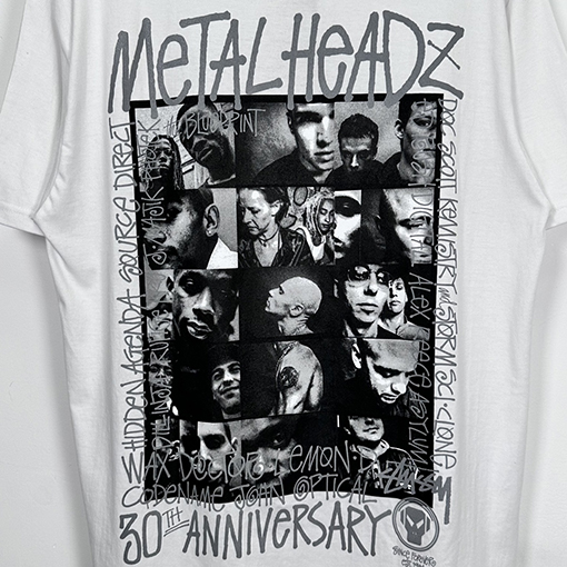 ステューシー3M反射ブラックバンドキャラクターTシャツ