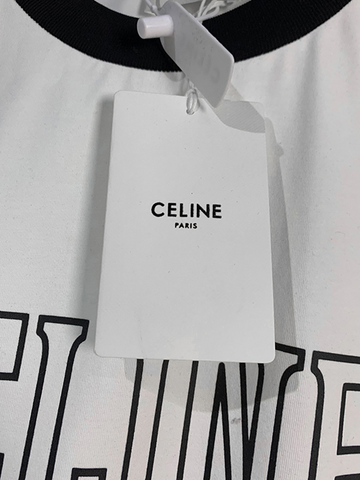 セリーヌスーパーコピー  アルファベットクルーネック半袖Tシャツ