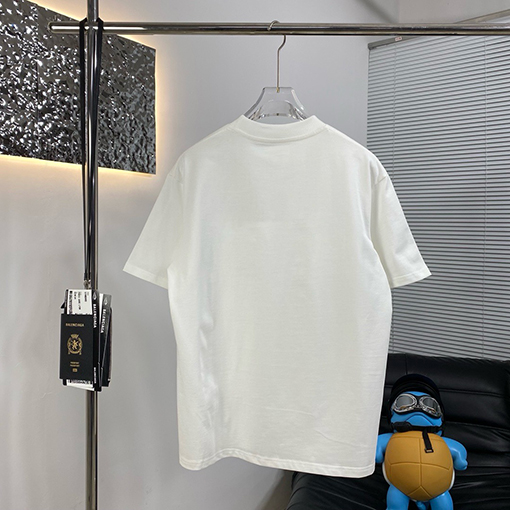 アクネストゥディオズ クラシックなシルバースマイリーシルバープリント半袖Tシャツ