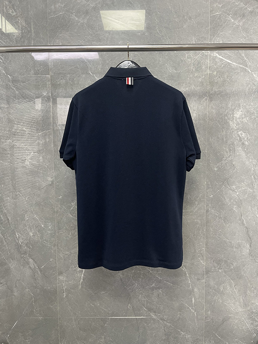 トムブラウンコピーコットンポロTシャツ