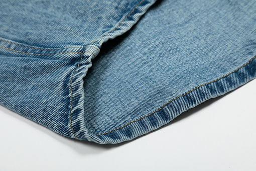 アミスーパーコピー 新しいレトロな青い愛の短いデニムジャケットシャツ