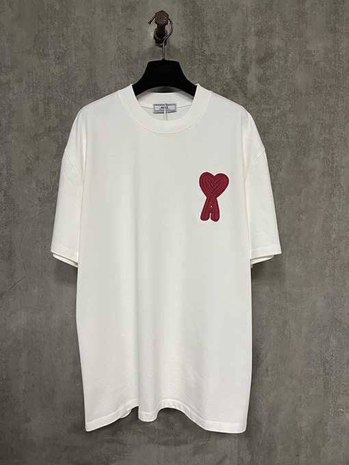 アミ バレンタイン限定の重い半袖Tシャツ