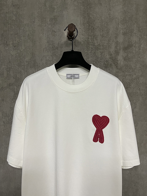 アミ バレンタイン限定の重い半袖Tシャツ