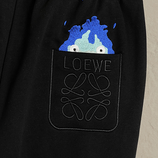 ロエベ ファッションアイスファイアマン刺繍パンツ