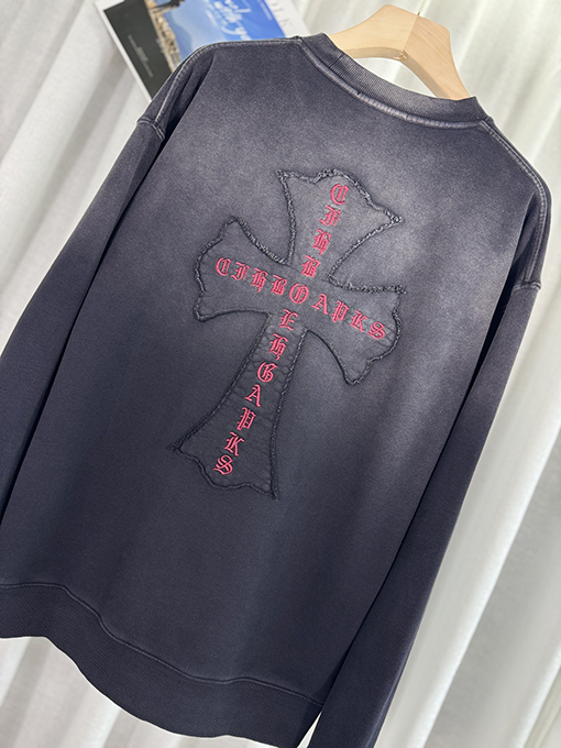 クロムハーツ 新しいウォッシュパッチ刺繍カップルパーカー
