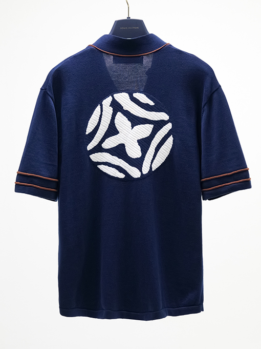 ルイヴィトン 新しいクラシックな学院風ニット綿ベースボールシャツ