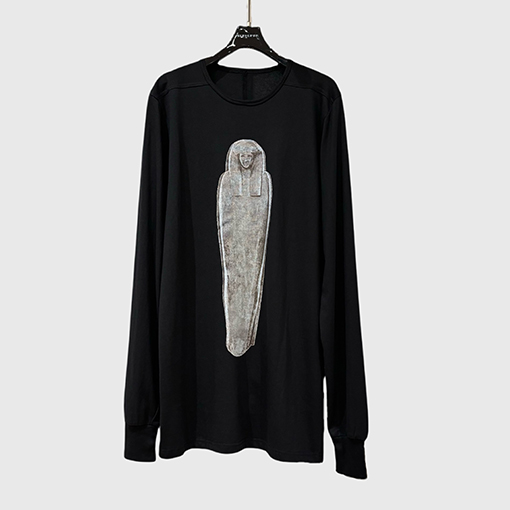 リックオウエンススーパーコピー  新しいゆったりとした暗い風の長袖tシャツ