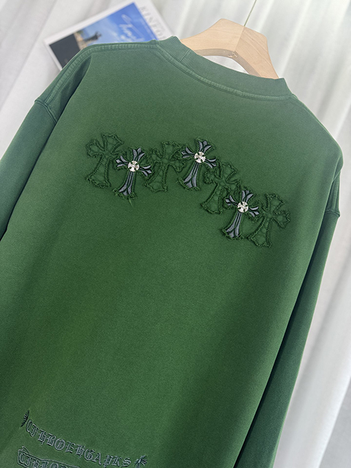 クロムハーツ 新しいトップウォッシュパッチ刺繍カップルパーカー