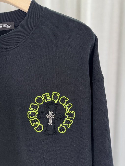 クロムハーツコピー 新しい布刺繍カップルカジュアルパーカー