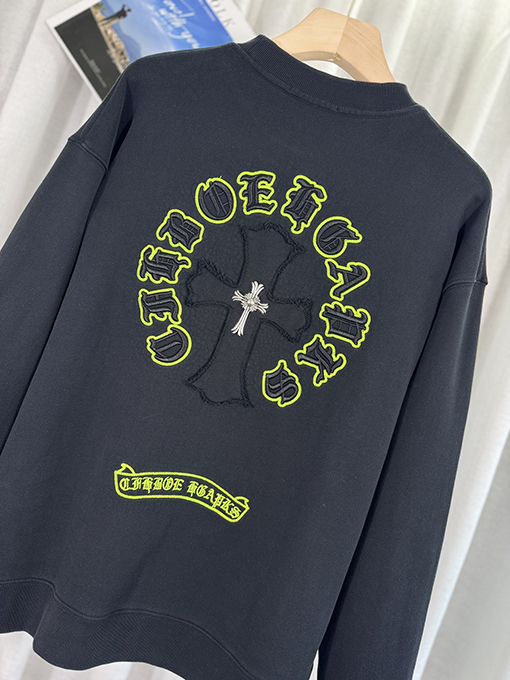 クロムハーツコピー 新しい布刺繍カップルカジュアルパーカー
