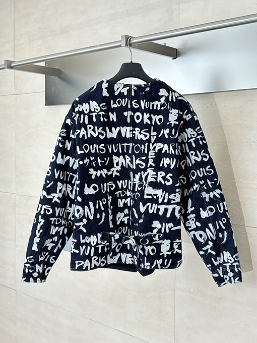 ルイヴィトン Nigo  コラボレーションVネックグラフィティデニムジャケット
