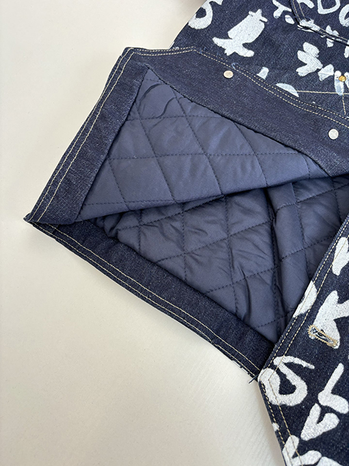 ルイヴィトン Nigo  コラボレーションVネックグラフィティデニムジャケット
