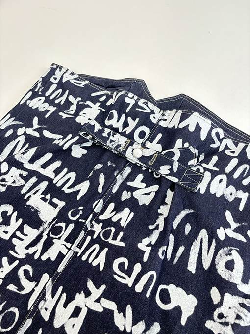 ルイヴィトン Nigo  コラボレーションVネックグラフィティデニムジャケット