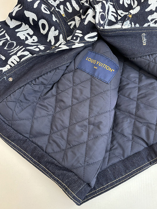 ルイヴィトン Nigo  コラボレーションVネックグラフィティデニムジャケット