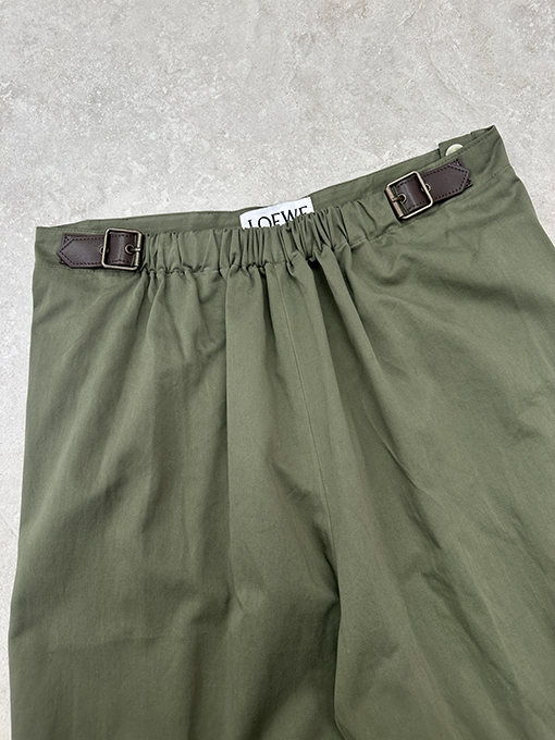 ロエベ サイドジップベルトパンツ
