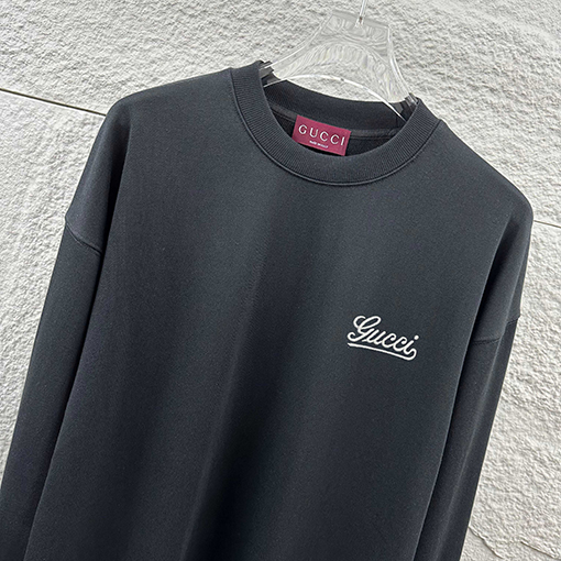 グッチ 新しいダブルG文字刺繍ラウンドネックスパーカー