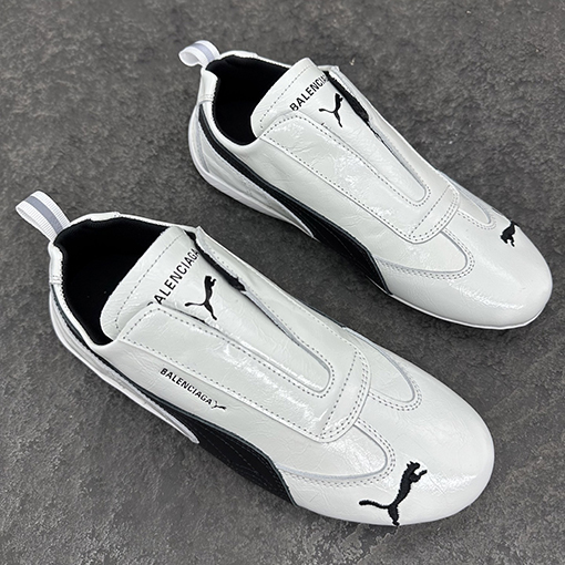 バレンシアガコピー Balenciaga SPEEDCAT ジョイントシリーズ ブラック＆ホワイト 牛革スニーカー