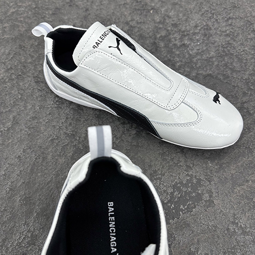 バレンシアガコピー Balenciaga SPEEDCAT ジョイントシリーズ ブラック＆ホワイト 牛革スニーカー