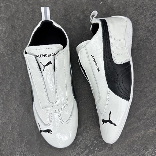 バレンシアガコピー Balenciaga SPEEDCAT ジョイントシリーズ ブラック＆ホワイト 牛革スニーカー