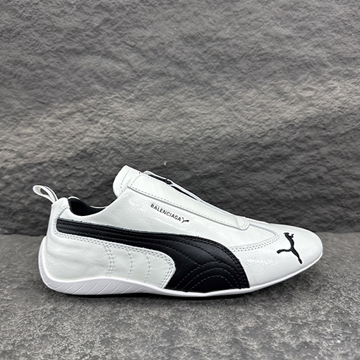 バレンシアガコピー Balenciaga SPEEDCAT ジョイントシリーズ ブラック＆ホワイト 牛革スニーカー