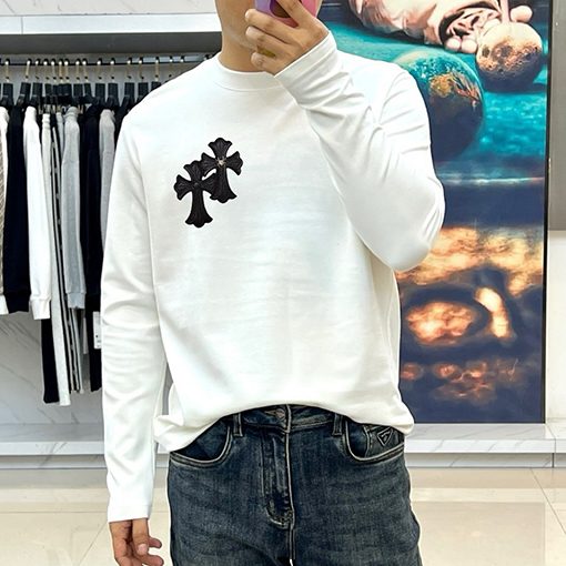 クロムハーツコピー クロスロゴファッションカジュアル長袖シャツ