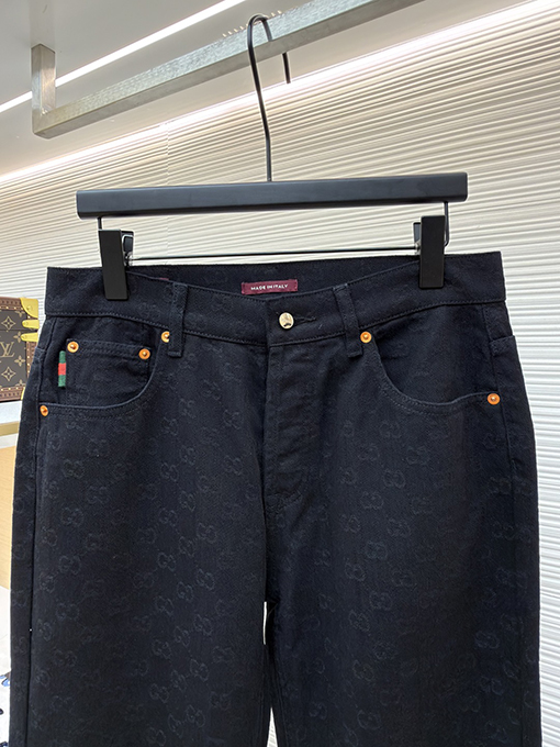 グッチコピー 新しいスタイルのジャカード柄ジーンズ