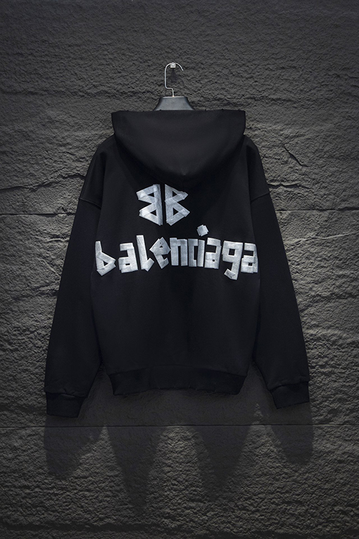 バレンシアガ Balenciaga ファッションテープフード付きスウェットシャツ
