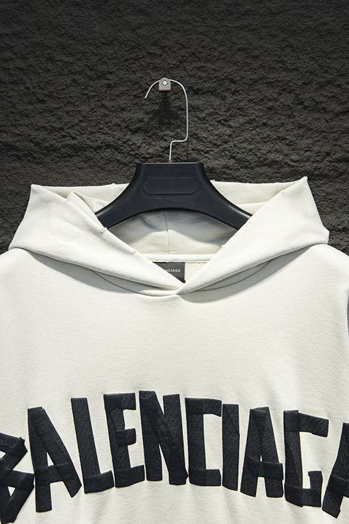 バレンシアガ Balenciaga ファッションテープフード付きスウェットシャツ
