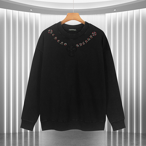 クロムハーツ 刺繍入りテリースウェットシャツ