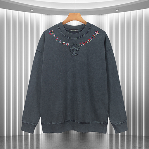 クロムハーツ 刺繍入りテリースウェットシャツ