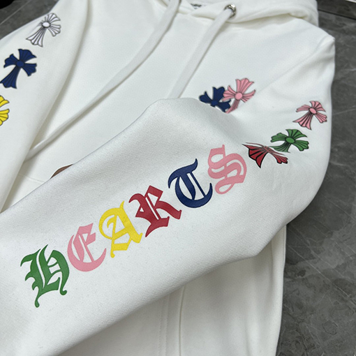 クロムハーツ クロス柄フード付きスウェットシャツ
