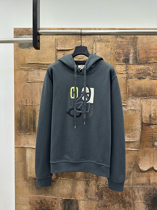 エルメススーパーコピー レザー刺繍パーカー