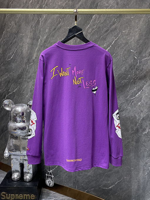 クロムハーツスーパーコピー Matty Boy 紫色の長袖シャツ