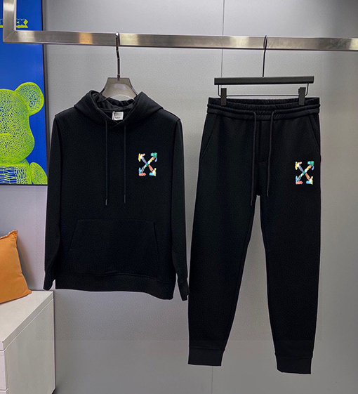 オフホワイト セットアップ ジャケットアウタースウェット パンツM~5XL