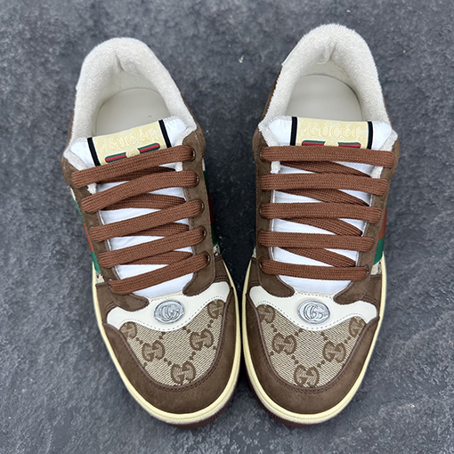 グッチ Gucci Screener メンズレザシリーズースニーカー