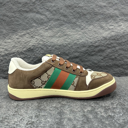 グッチ Gucci Screener メンズレザシリーズースニーカー