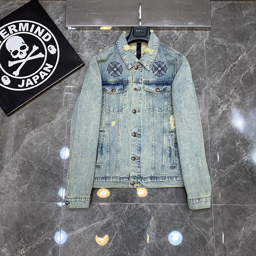 クロムハーツスーパーコピー 重な刺繍デニムジャケット