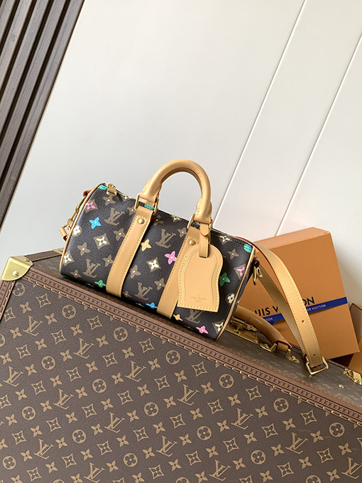 ルイヴィトン Keepall Monogram Eclipse Reverse クラシックピローバッグ M24849