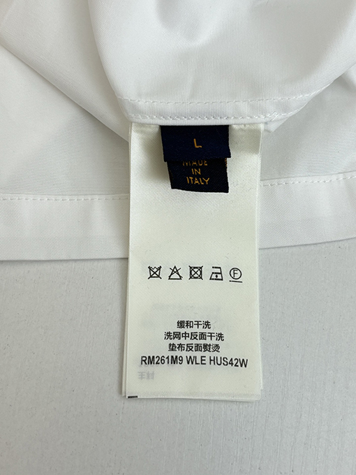 ルイヴィトン Monogram エンボスポケットカラー長袖シャツ